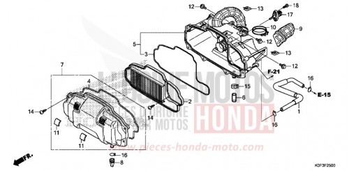 AIR CLEANER Z125MAK de 2019